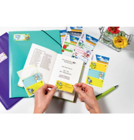 Buchschild Katzen 76x35 mm 6 St.