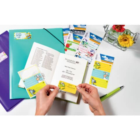 Buchschild Katzen 76x35 mm 6 St.