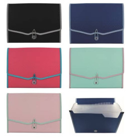 Fächermappe A4 Kunststoff sortiert