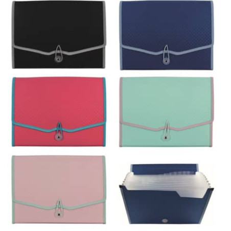 Fächermappe A4 Kunststoff sortiert