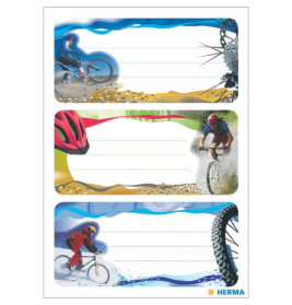 Buchschild Mountainbike 76x35 mm, 6 St.