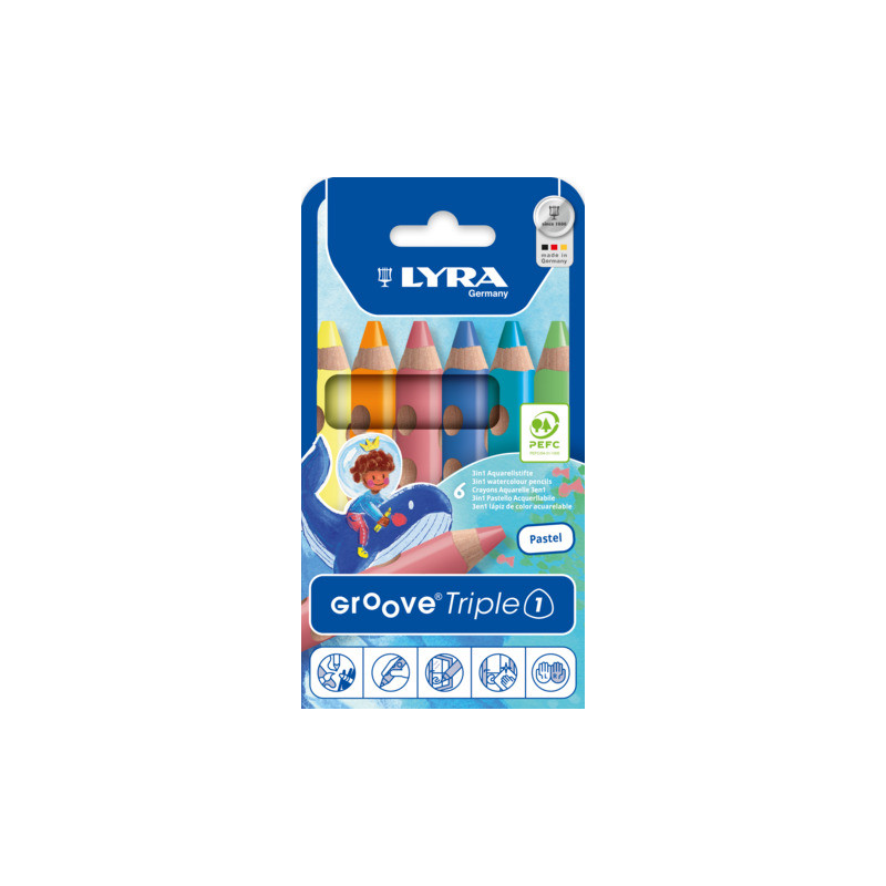 LYRA Groove Triple 1 Pastell Kartonetui K06