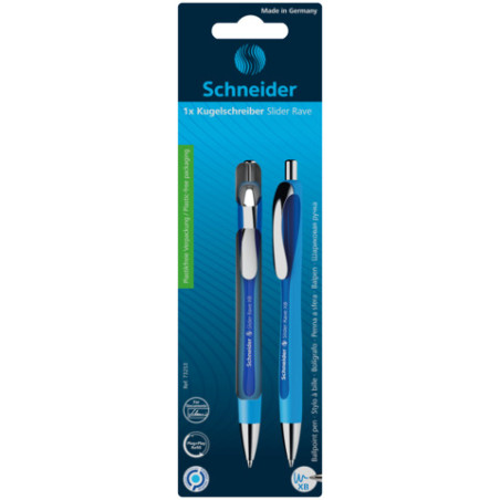 Schneider Kugelschreiber Slider Rave XB blau mit