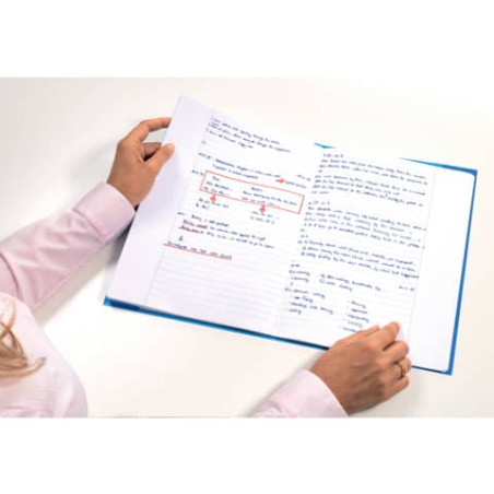 Heftschoner A4 transparent gelb