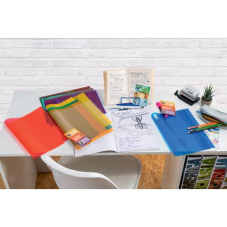 Heftschoner A4 transparent gelb