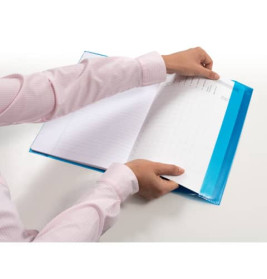 Heftschoner A4 transparent gelb