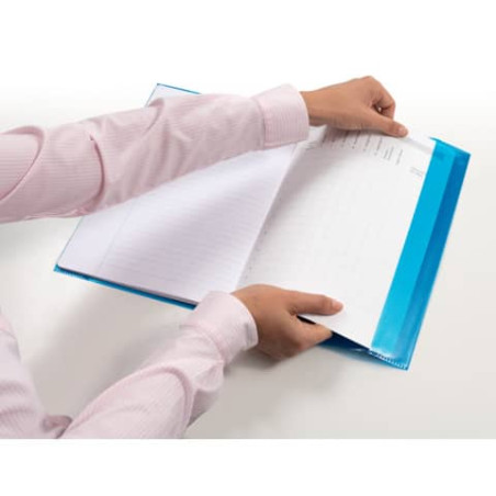 Heftschoner A4 transparent gelb