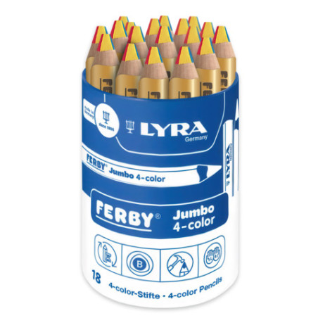 LYRA Ferby® Jumbo Natur, 4-Color