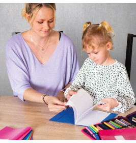 Heftschoner A5 gedeckt weiß