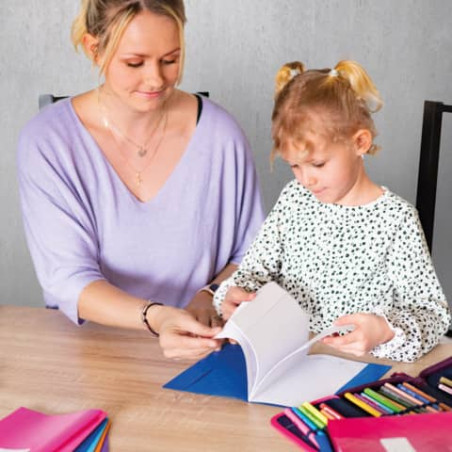 Heftschoner A5 gedeckt weiß