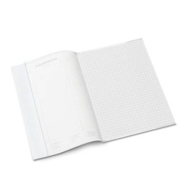 Heftschoner A5 gedeckt weiß