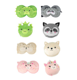 2in1 Kissen und Schlafmaske sortiert