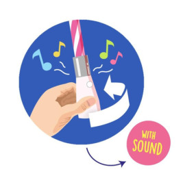 BF KERZE MIT SONG ''HAPPY BIRTHDAY'', 4-fach sortiert