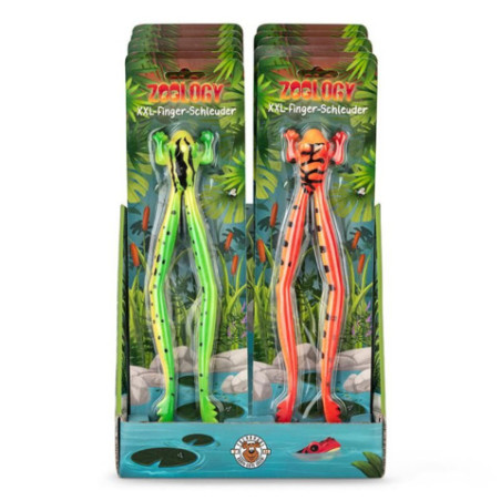 ZOO FINGERSCHLEUDER XXL FROSCH, 2-F.SORT