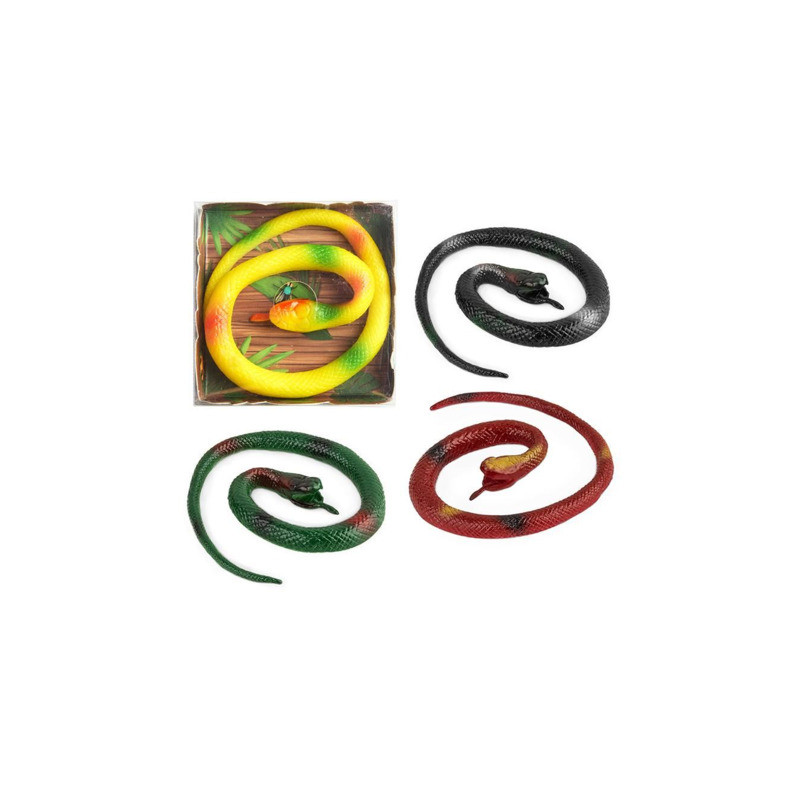 ZOO STRETCHY-SCHLANGE 30CM, 4-F.SORT