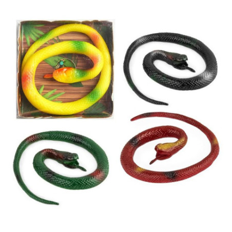 ZOO STRETCHY-SCHLANGE 30CM, 4-F.SORT