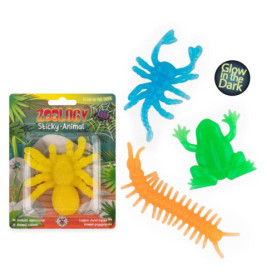 ZOO STICKYTIER NACHTLEUCHTEND, 4-FACH SO