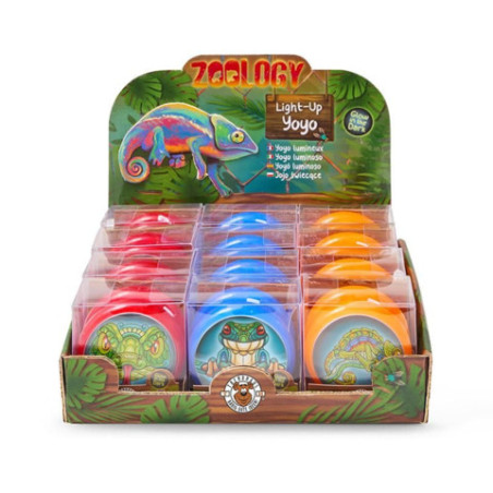 ZOO YOYO  MIT LICHT NACHTLEUCHTEND, 3-FA