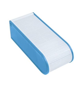 Karteibox A8 500 gefüllt blau