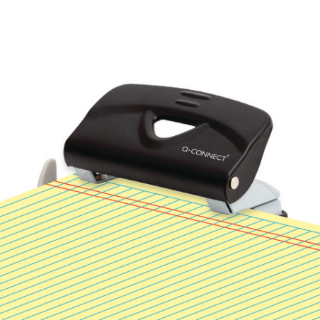 Locher Metall 10 Blatt schwarz/grau Q-Connect