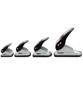 Locher Metall 10 Blatt schwarz/grau Q-Connect