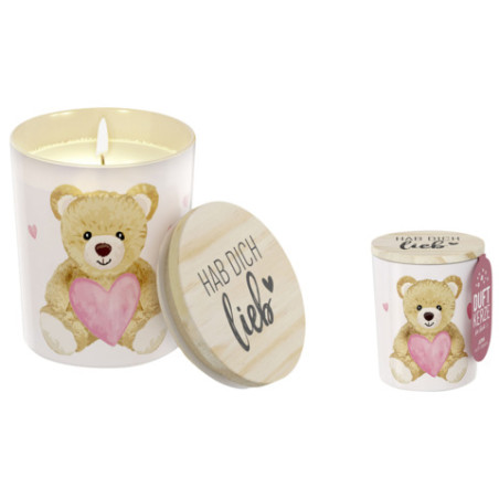 Duftkerze im Glas Liebe Wünsch e - sortiert