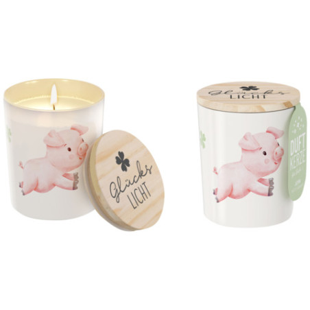 Duftkerze im Glas Liebe Wünsch e - sortiert