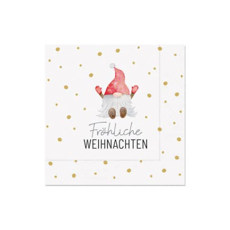 Weihnachten Serviette Wichtel