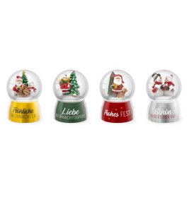 Schneekugel Weihnachten sortiert
