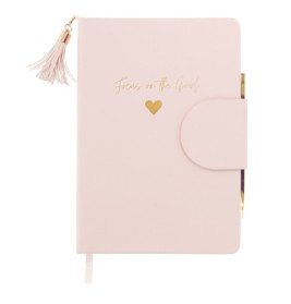 Notizbuch rosa Daily Notes mit Stift