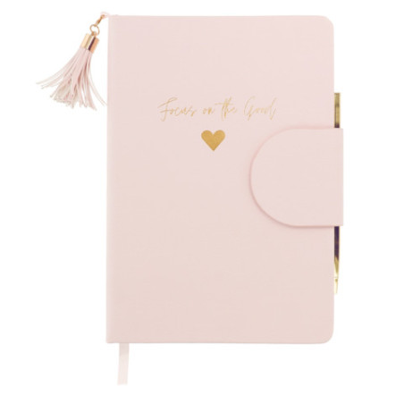Notizbuch rosa Daily Notes mit Stift