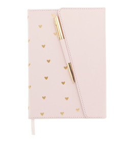 Notizbuch rosa Daily Notes mit Stift