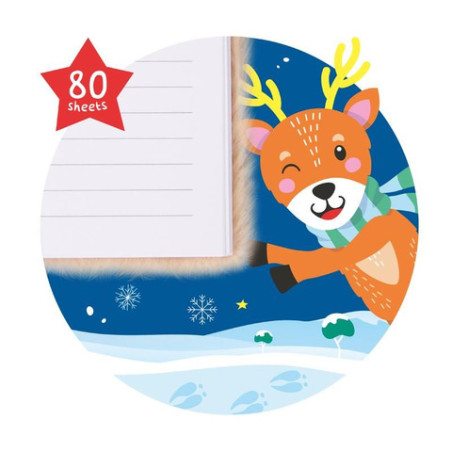 PLÜSCH-NOTIZBUCH A5 80 BLATT