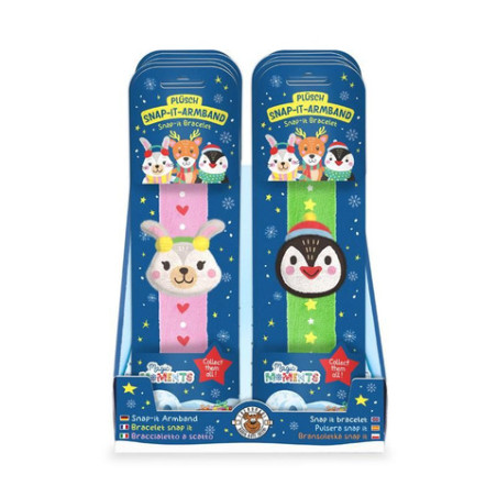PLÜSCH SNAP-ARMBAND, 3-fach sortiert