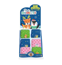 MINI-NOTIZBUCH mit Anhänger 3-fach sortiert