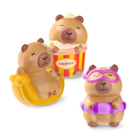 ANTI-STRESS SOFT-FIGUREN CAPYBARA, 3-fach sortiert