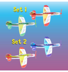 SPEED Foam Gleiter Flugzeug 2er-Set, 2-fach sortiert