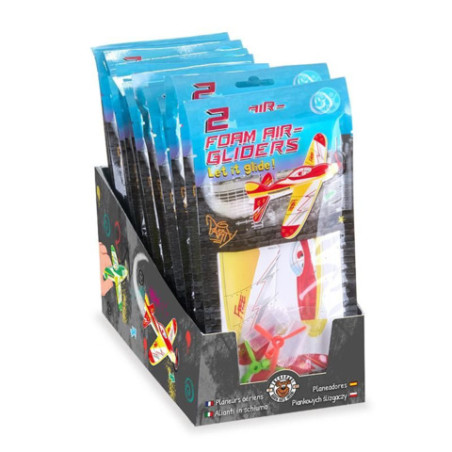 SPEED Foam Gleiter Flugzeug 2er-Set, 2-fach sortiert