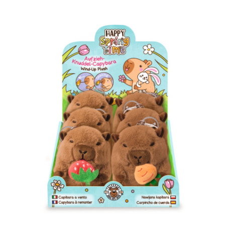 CP HS-6 Aufzieh-Knuddel- Capybara mit Frucht sortiert