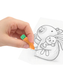 CP HS-6 Radierer Hase & Karotte 3er-Set, sortiert