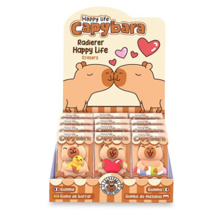 CP LO-6 Radierer Happy Life, 4-fach sortiert