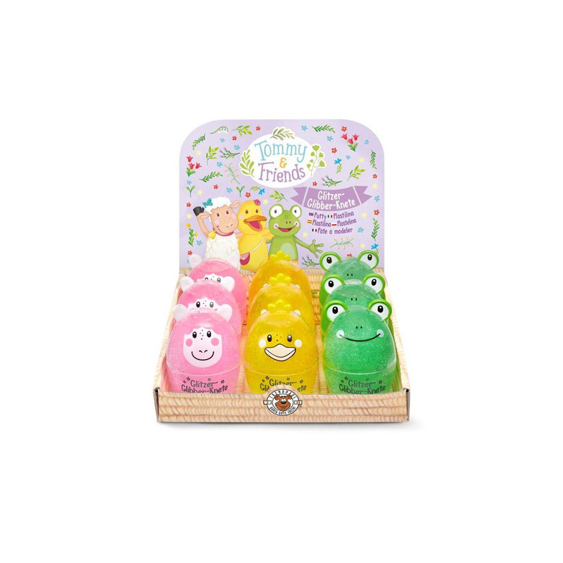 T&FS GLITZER-GLIBBER-KNETE 82G, 3-fach sortiert