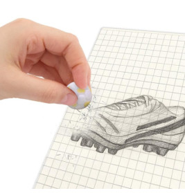 CH FB-6 Radierer Fußball 2er-Set, 3-fach sortiert