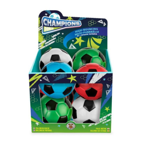 CH FB-6 Fun & Jump Maxi-Fußball  9cm, 4-fach sor