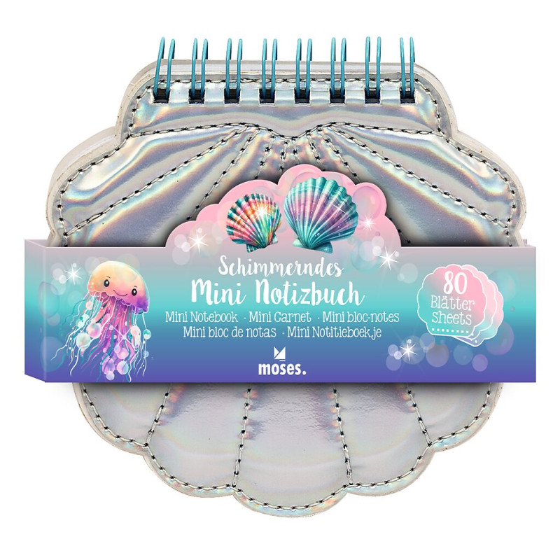 Schimmerndes Mini-Notizbuch