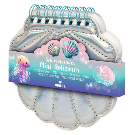 Schimmerndes Mini-Notizbuch