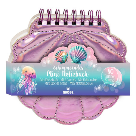 Schimmerndes Mini-Notizbuch