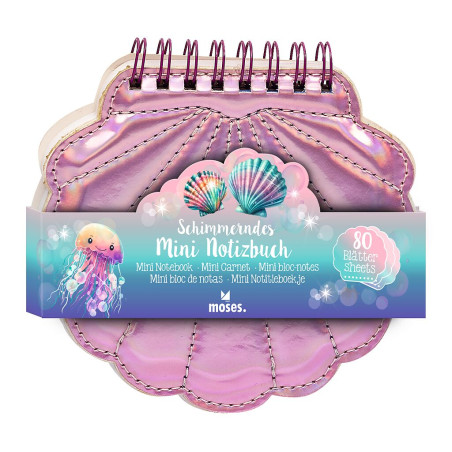 Schimmerndes Mini-Notizbuch