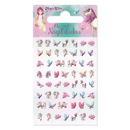 TapirElla Ohr- und Nagel Sticker, Einhorn und Elfe