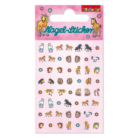 Ohr- und Nagel Sticker, Pferd